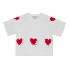 Stella McCartney Kids - Suéter con corazón | Blanco
