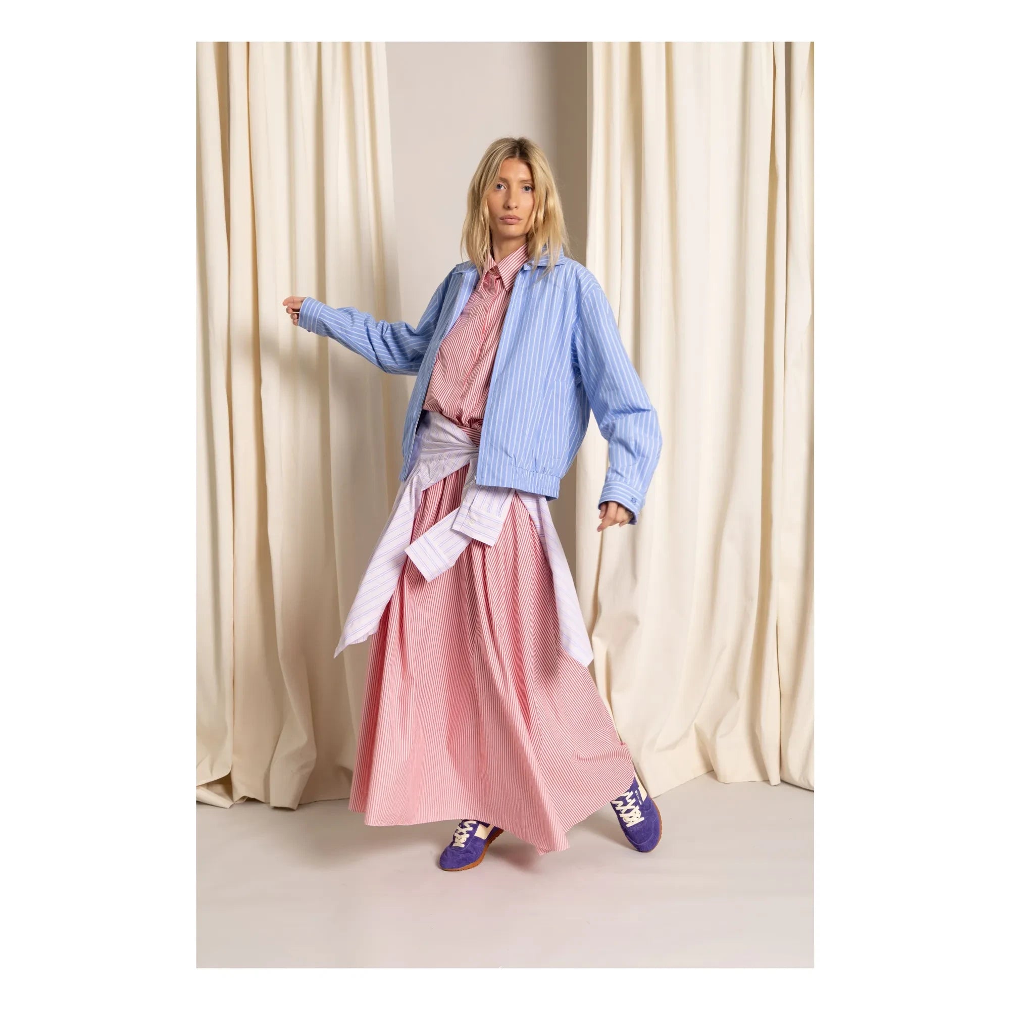 Smallable Mujer - Camisa Rayas Kanel | Lila