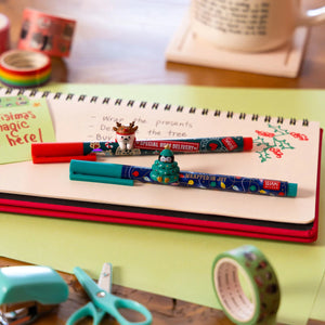 Legami - Set de 2 Bolígrafos con Adornos de Animales - Jingle All Way