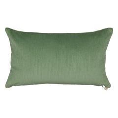 The Socialite Family - Cojín rectangular de terciopelo Carino | Verde almendra