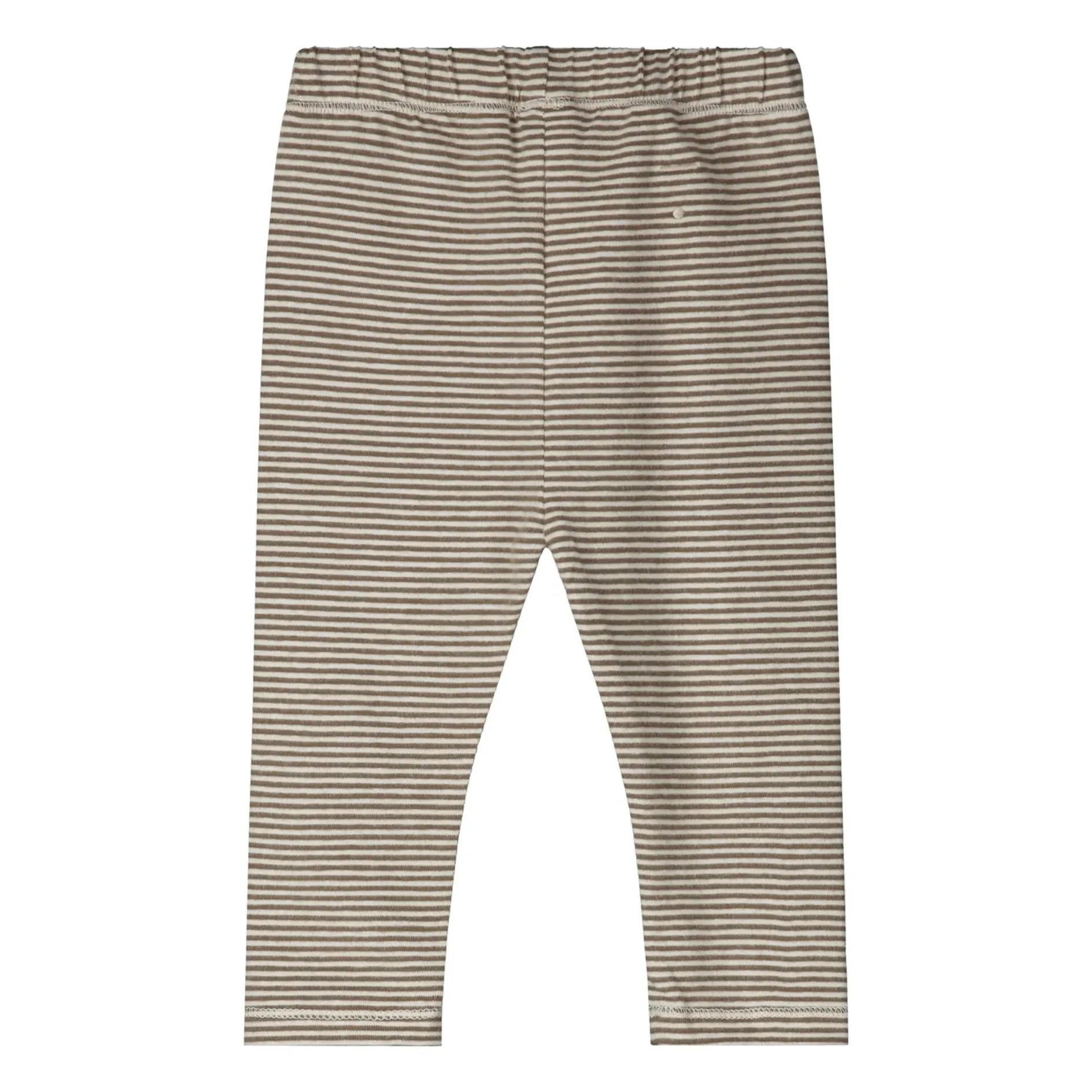 Gray Label - Mallas de algodón orgánico a rayas | Marrón caqui