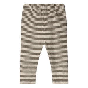 Gray Label - Mallas de algodón orgánico a rayas | Marrón caqui