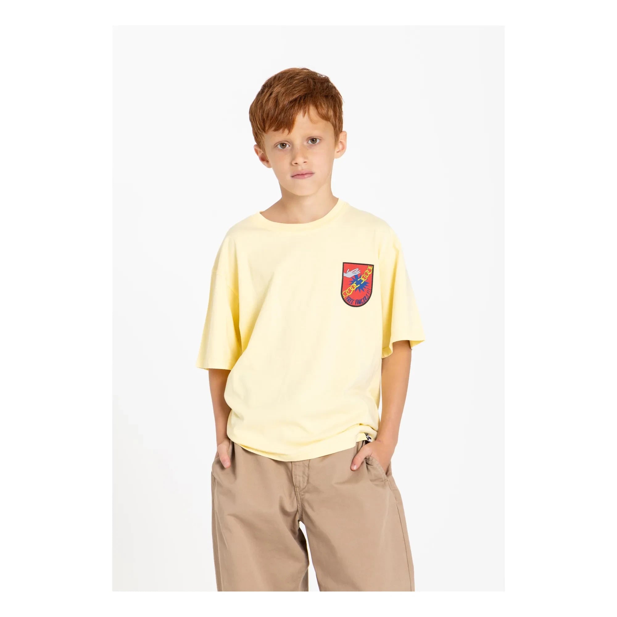 Pan comido - Camiseta King de algodón orgánico | Amarillo limón