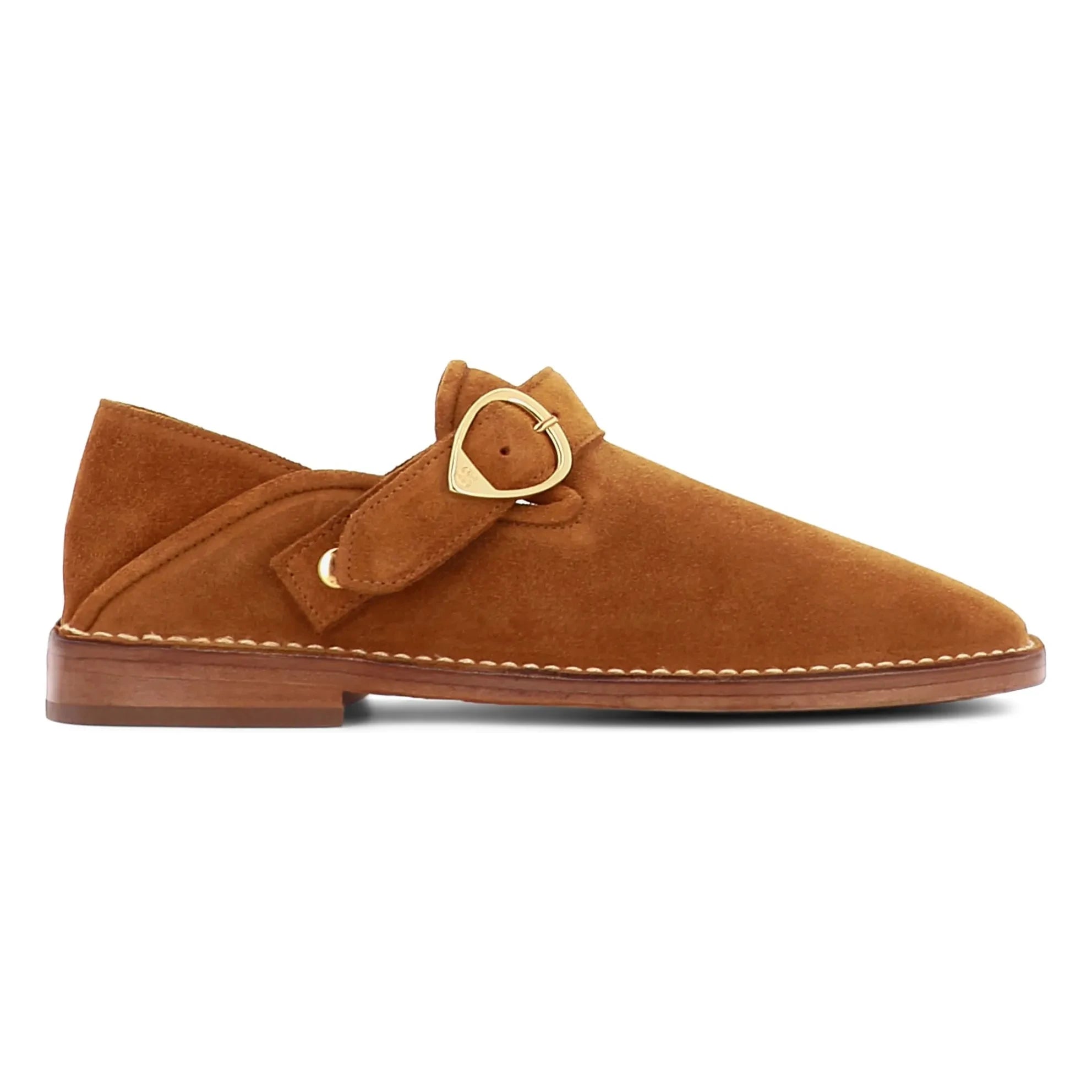 Socque Paris - Mocasines de ante Lucca | Camel