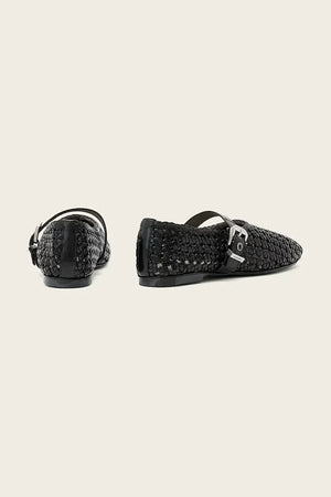 AllSaints Sabine Woven Flat Bailarinas de Cuero