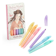 Moulin Roty - Les Rosalies rotuladores pastel - Caja de 6