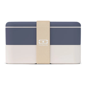 Monbento - MB Original Fiambrera Bento de Doble Compartimento Hermético | Azul