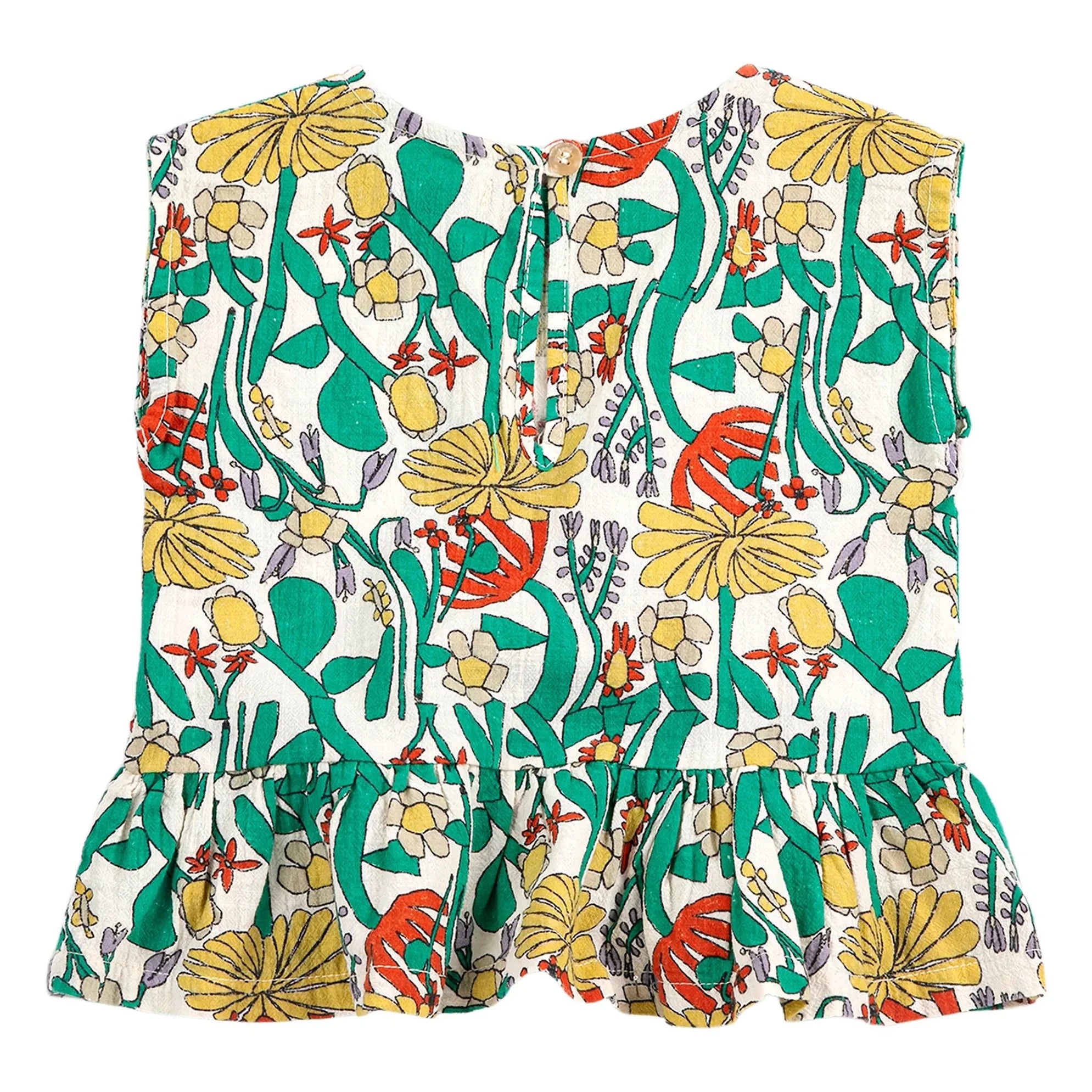Bobo Choses - Top floral de algodón orgánico | Crudo