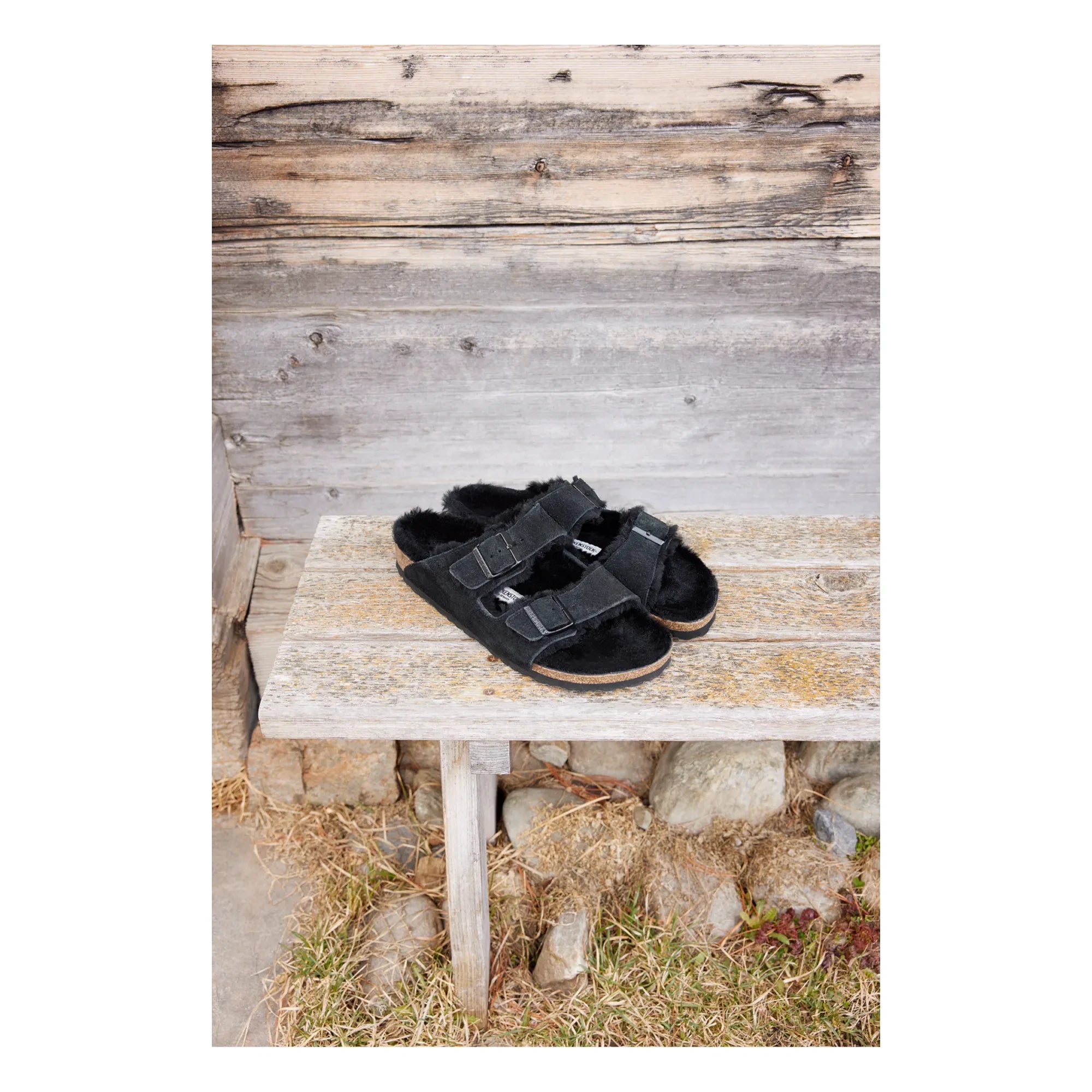BIRKENSTOCK - Sandalias Arizona Shearling - Colección para adultos | Negro