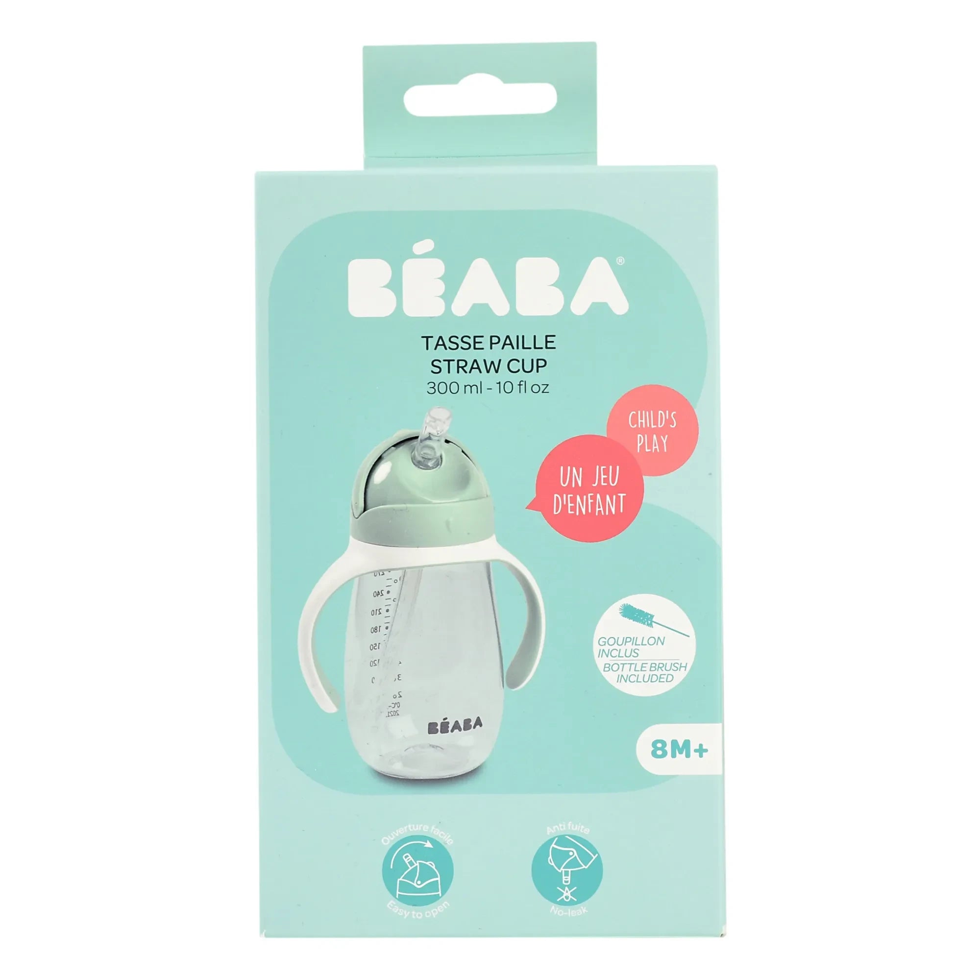 Béaba - Vaso antigoteo - 300 ml | Salvia