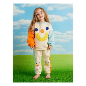 Halcyon Nights - Pantalones de chándal Colorblock Smile | Crema