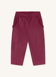 Fliink - Pantalones Dolly Rojos con Volantes