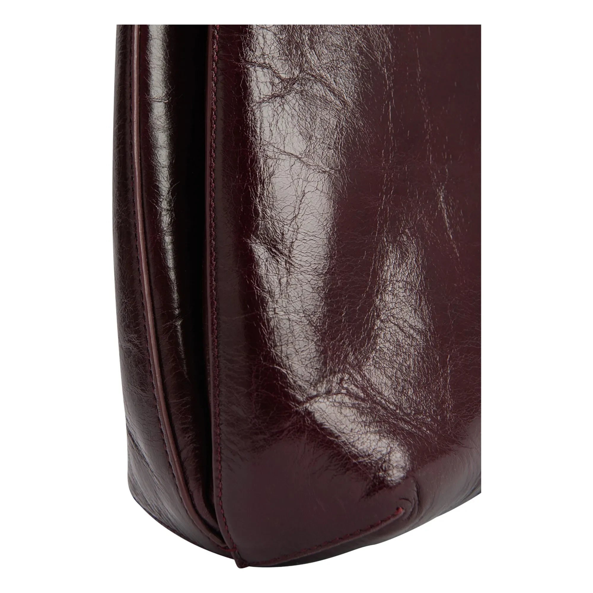 BY FAR - Bolso de cuero Amber Folio | Burdeos
