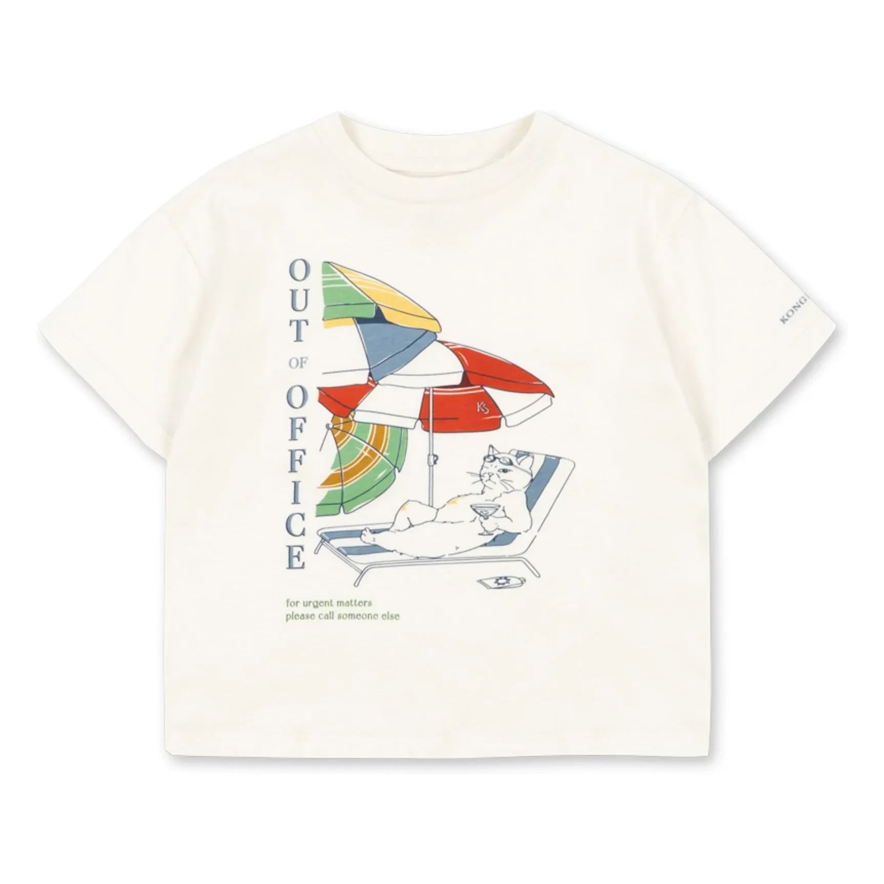 Konges Sløjd - Camiseta Famo Out Of Office Algodón orgánico | Crudo