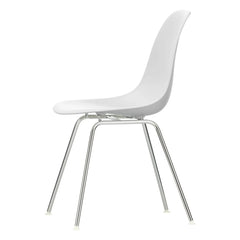 Vitra - Silla DSX Plástico - estructura cromada - Charles & Ray Eames | Blanca