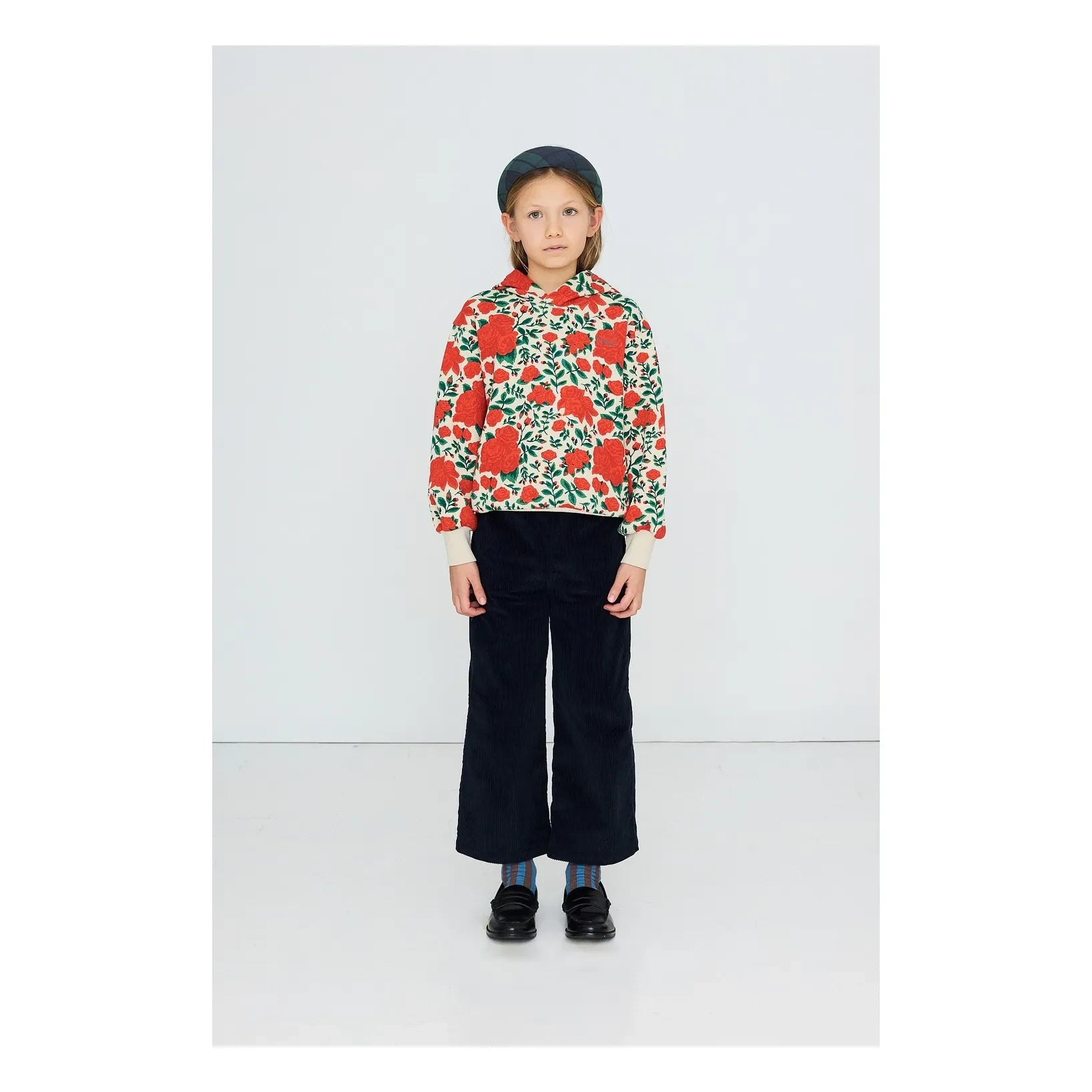 Tinycottons - Organik Pamuklu Güllü Sweatshirt | Krem