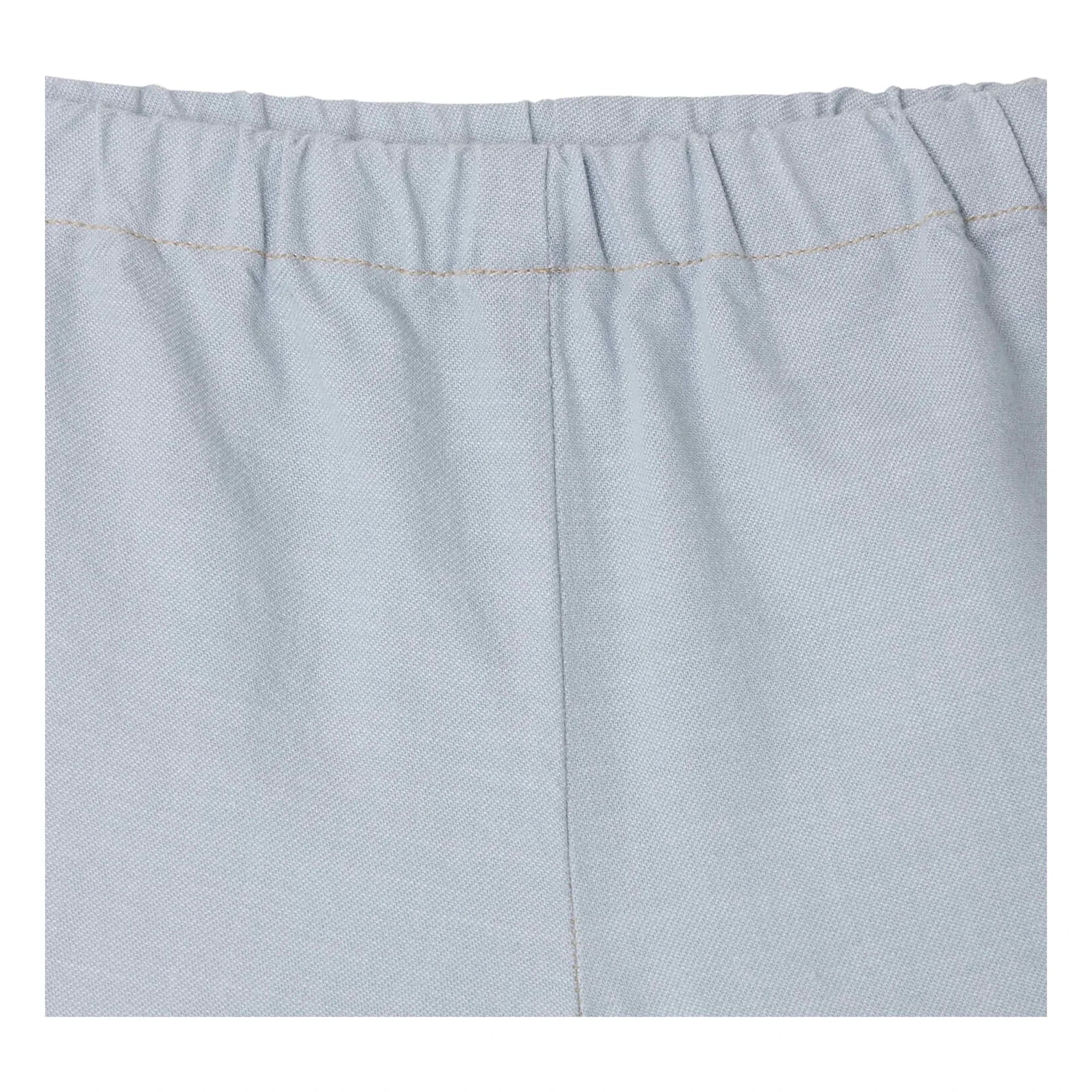 Bonpoint - Ecady shorts de algodón orgánico con piernas | Azul claro