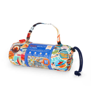 Legami - Toallas de Playa Maxi con Stickers de Viaje