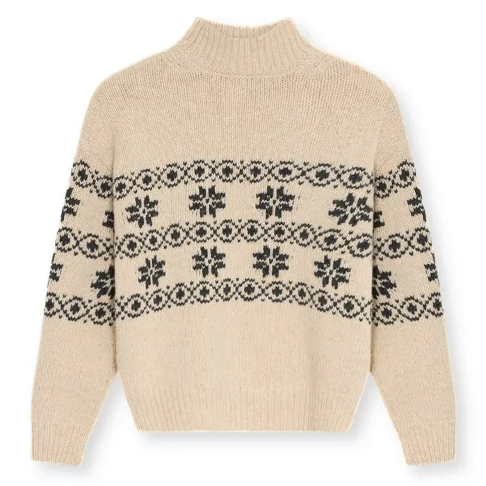 the new society - Lilo Cardigan de Jacquard | Crema