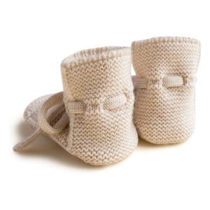 Hvid - Pantuflas de lana merina | Crudo