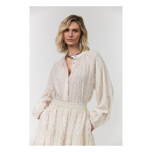 Lollys Laundry - Blusa de algodón Hailey | Crema