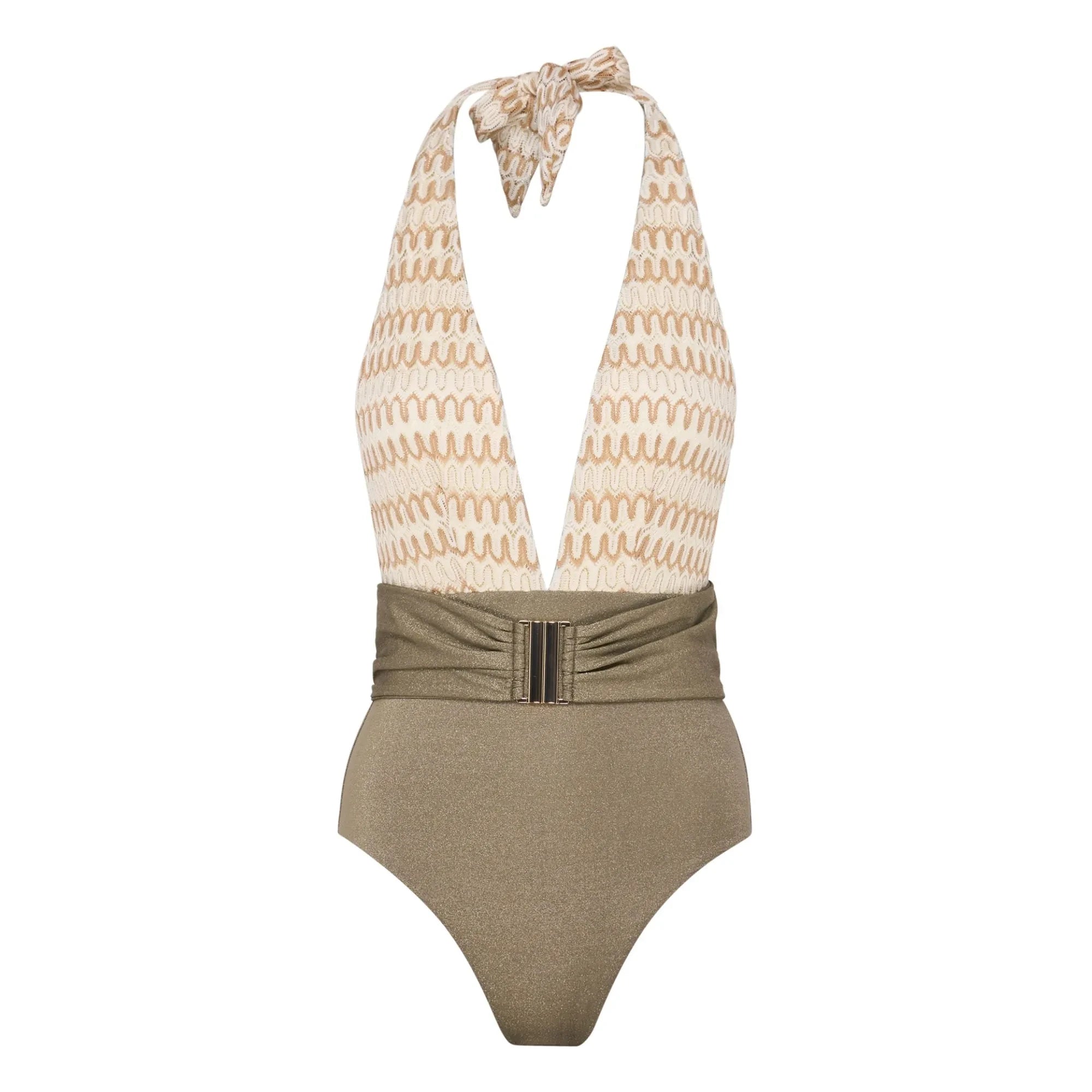 Lison Paris - Bañador de una pieza Sunset Crochet | Blanco