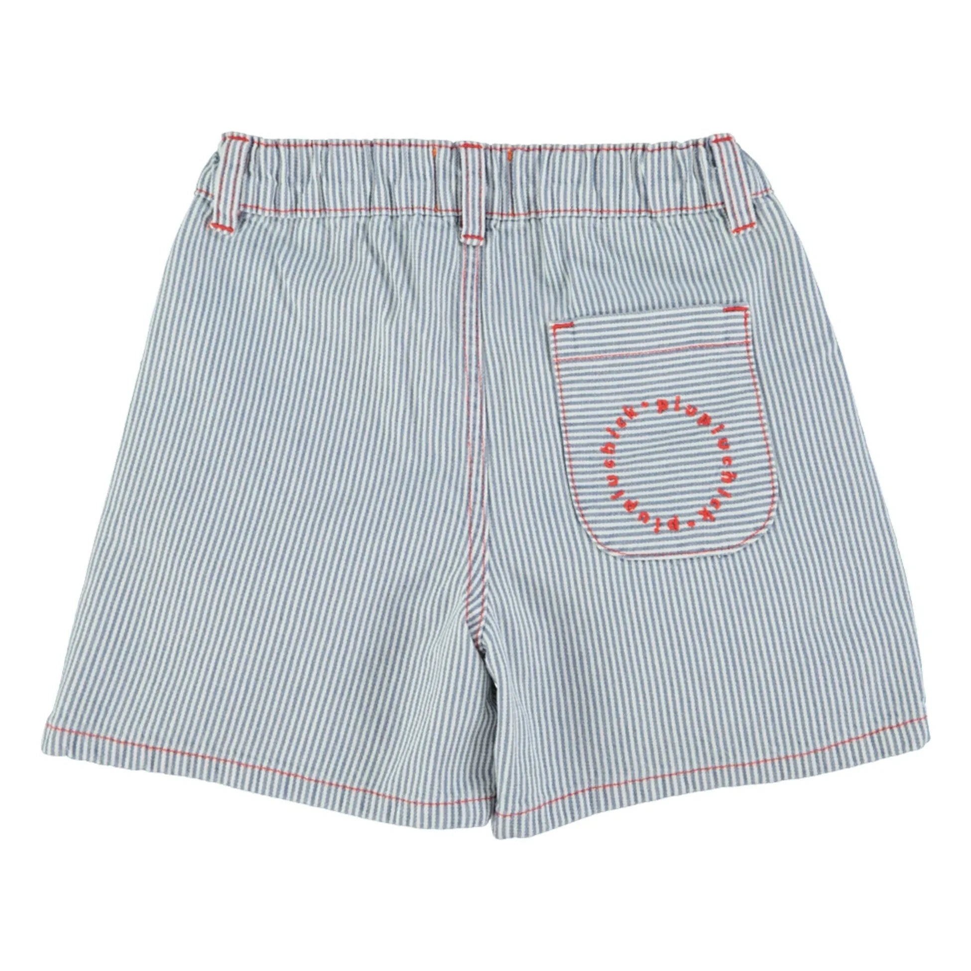Piupiuchick - Pantalones cortos vaqueros de rayas | Azul