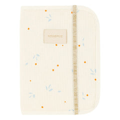 Nobodinoz - Funda para cartilla sanitaria Opera Cherries Naranja | Beige