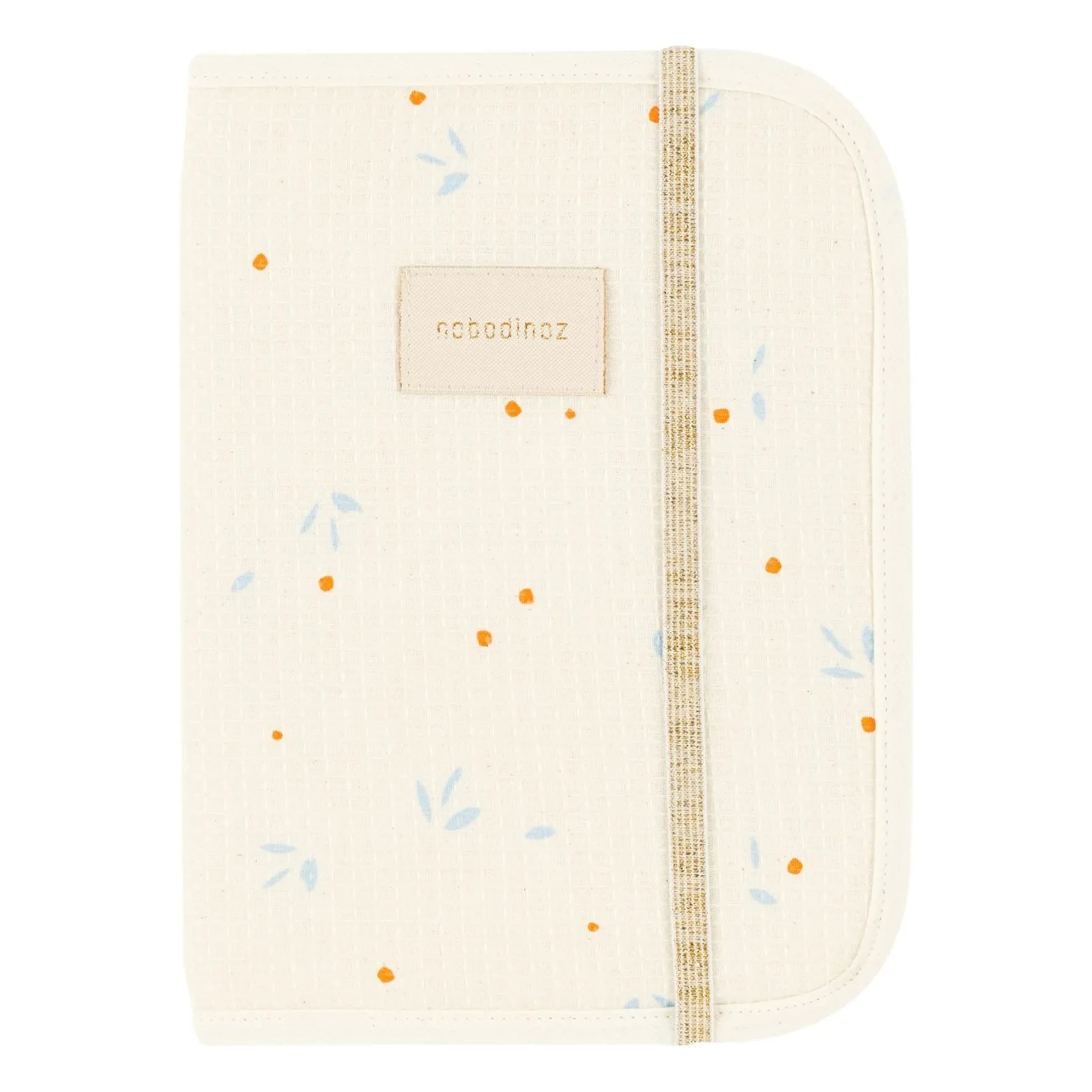Nobodinoz - Funda para cartilla sanitaria Opera Cherries Naranja | Beige