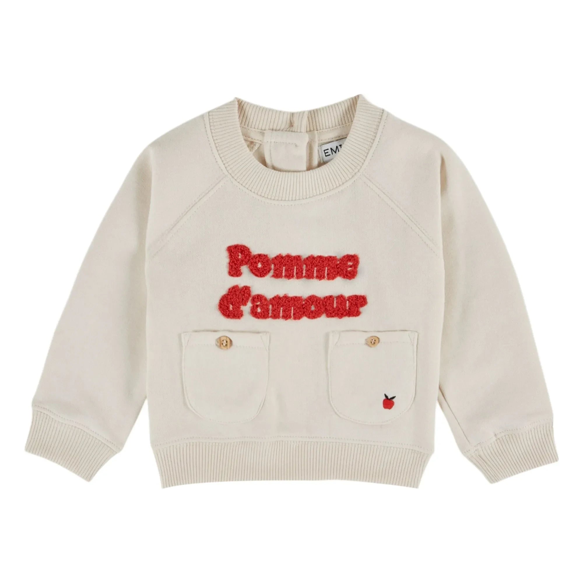 Emile et Ida - Sudadera Pomme d'Amour Algodón orgánico | Crema