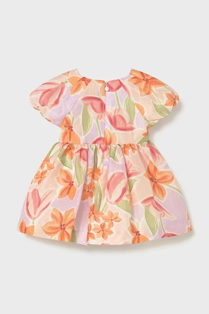 Vestido de lino infantil Mayoral