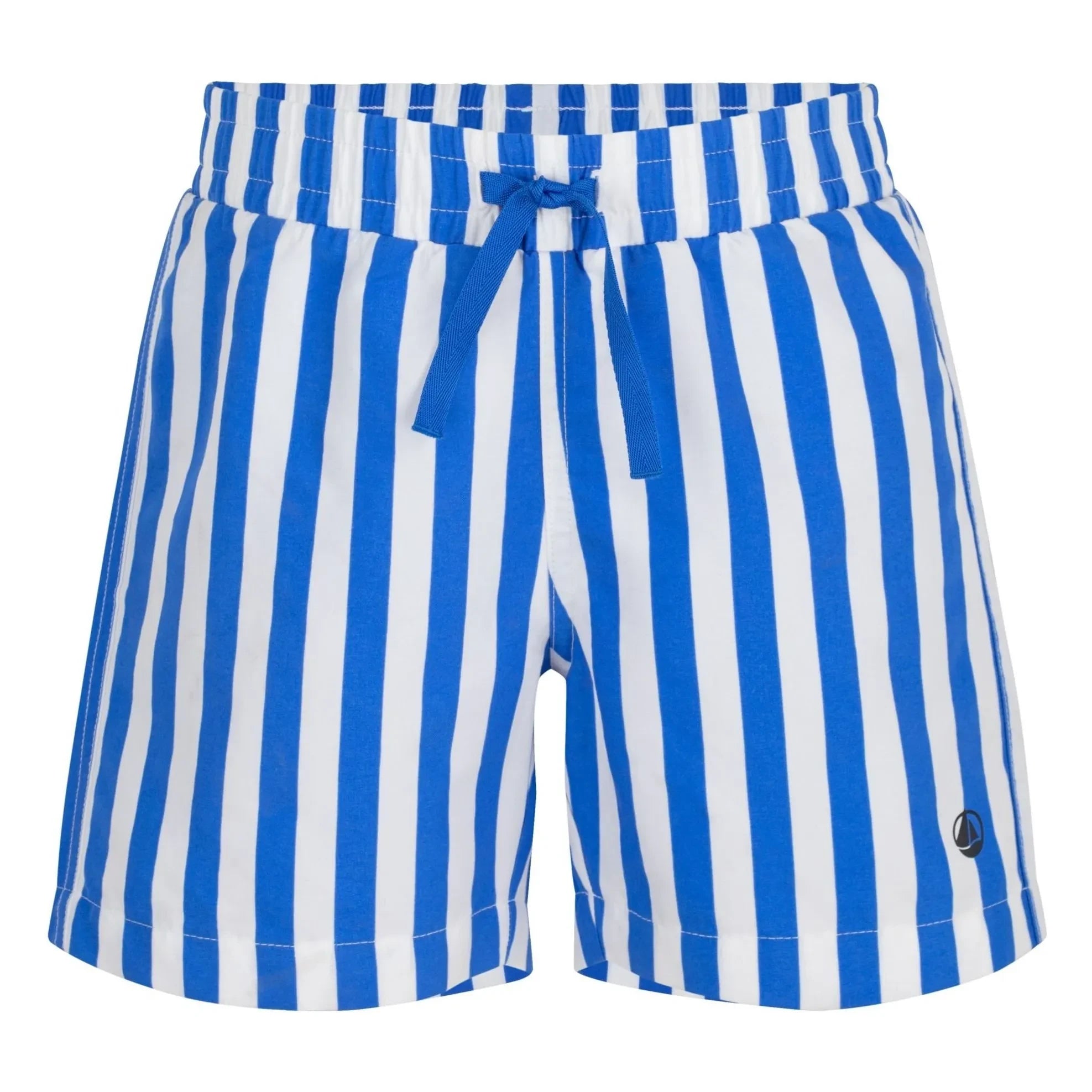 Petit Bateau - Bañador corto a rayas de fibra reciclada | Azul