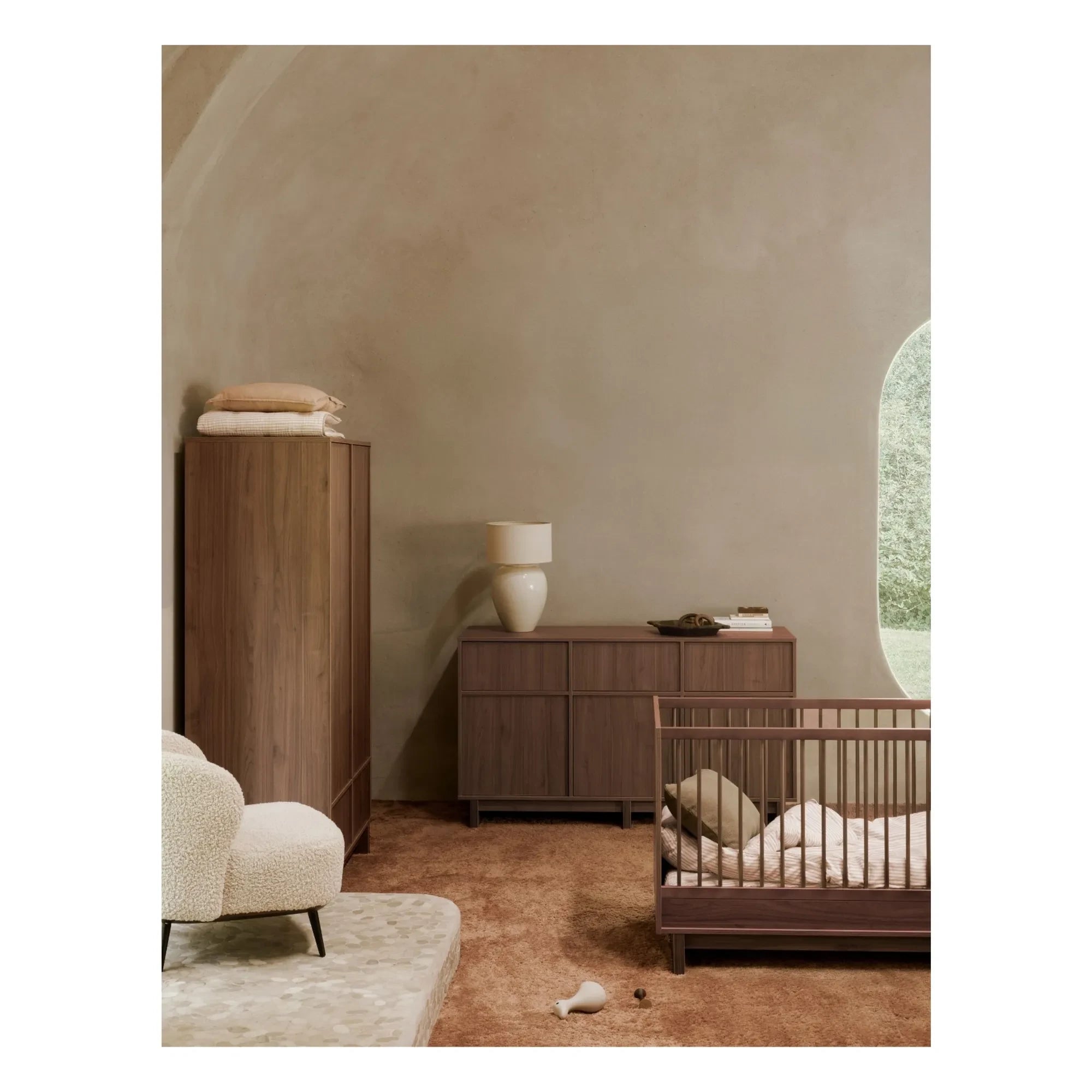 Quax - Cuna Kyo 70x120 | Nogal