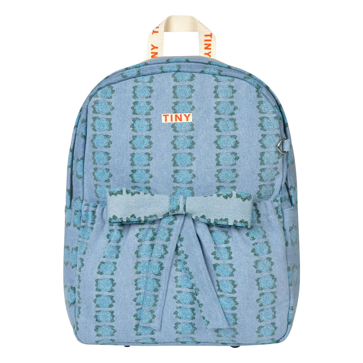 Tinycottons - Mochila vaquera con flores | Azul