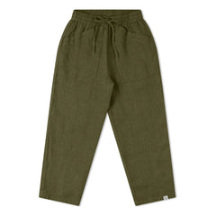 Matona - Pantalón de lino de jardín | Verde oliva