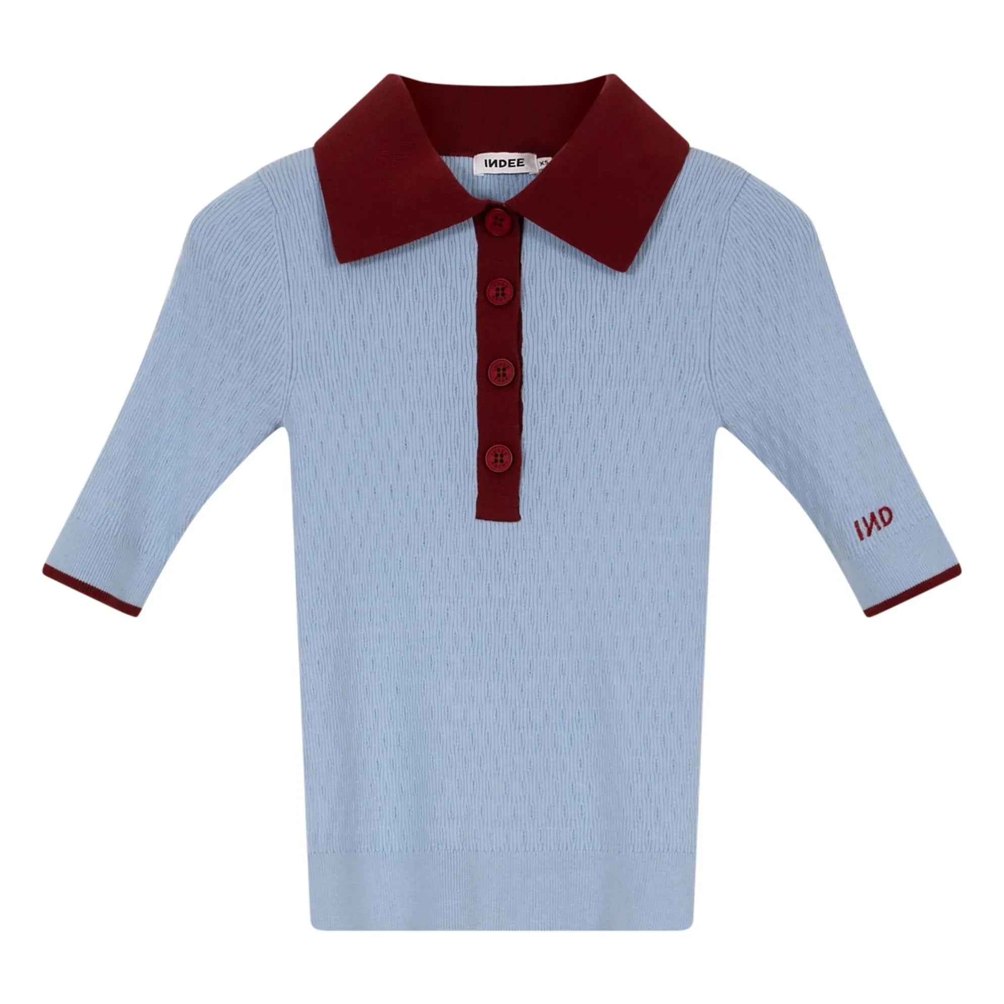 Indee - Camiseta Polo de Pana Vietnam | Azul Claro