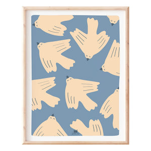 Ma petite vie - Les Oiseux Bleus poster | Azul