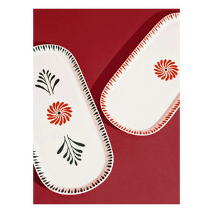 Serax - Baazar oval servis tabağı, Waww La Table - 2'li Set | Yeşil