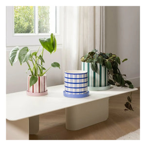 &Klevering - Maceta Clash Stripe | Verde