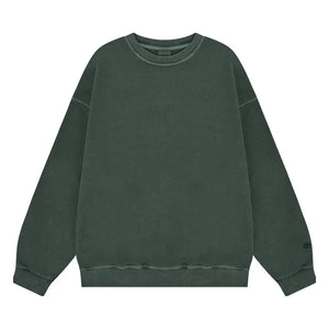 Kappy - Pigment Baskılı Pamuk Sweatshirt | Koyu yeşil
