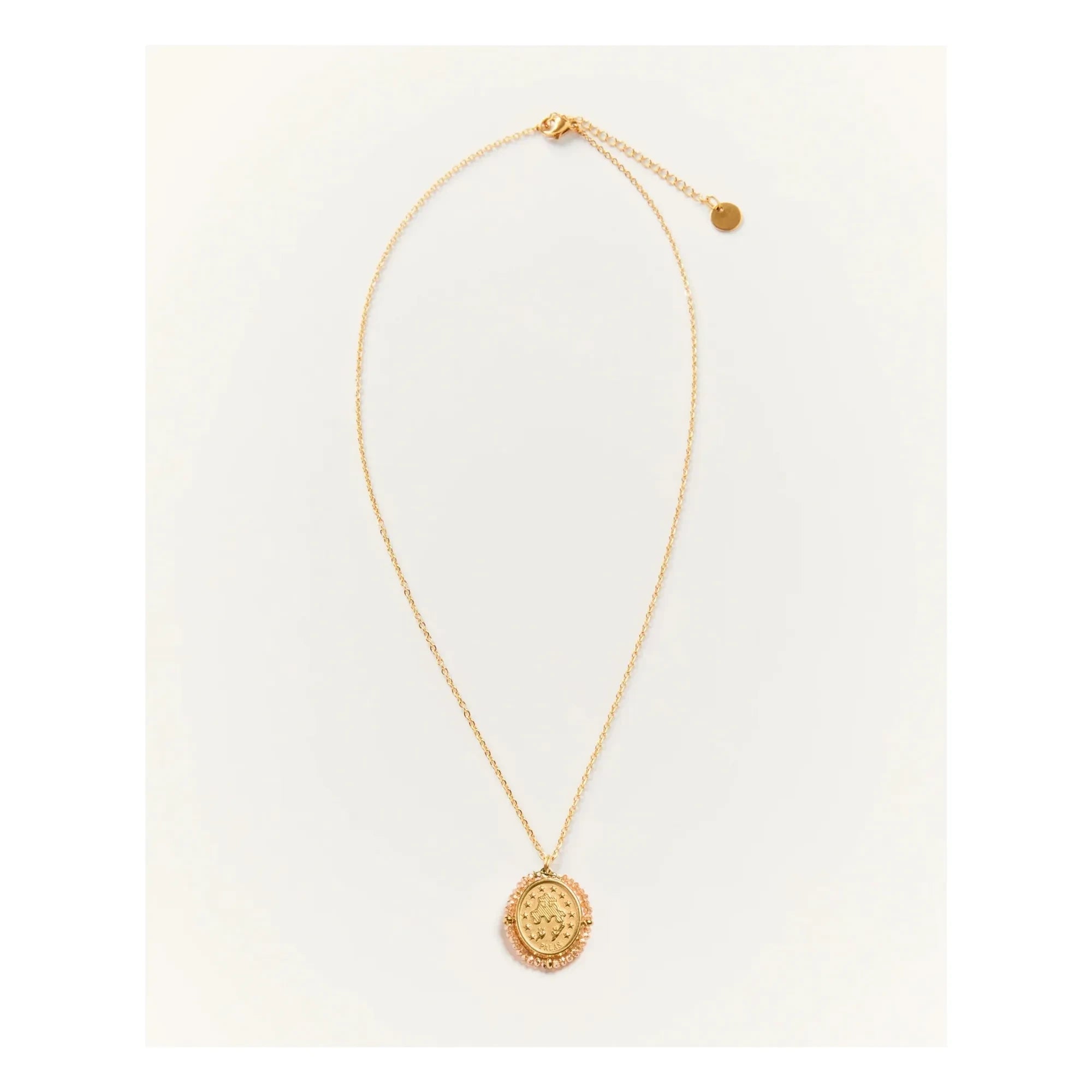 Collar brillante Palas - Santa María | Melocotón