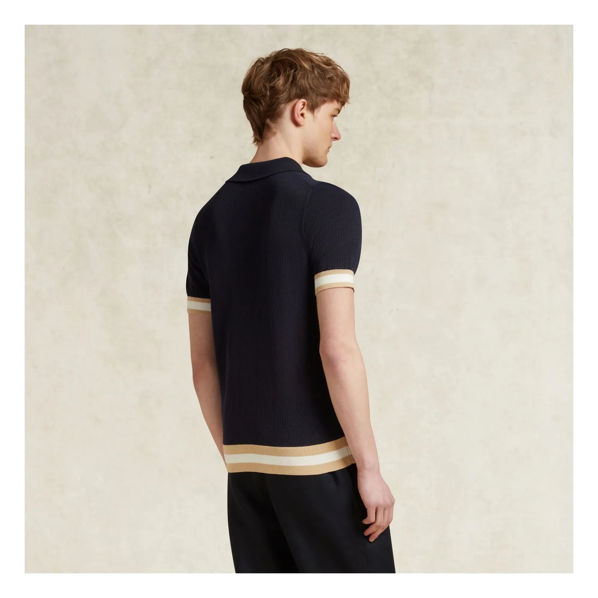 Ché Studios - Polo de algodón Quinn | Azul marino