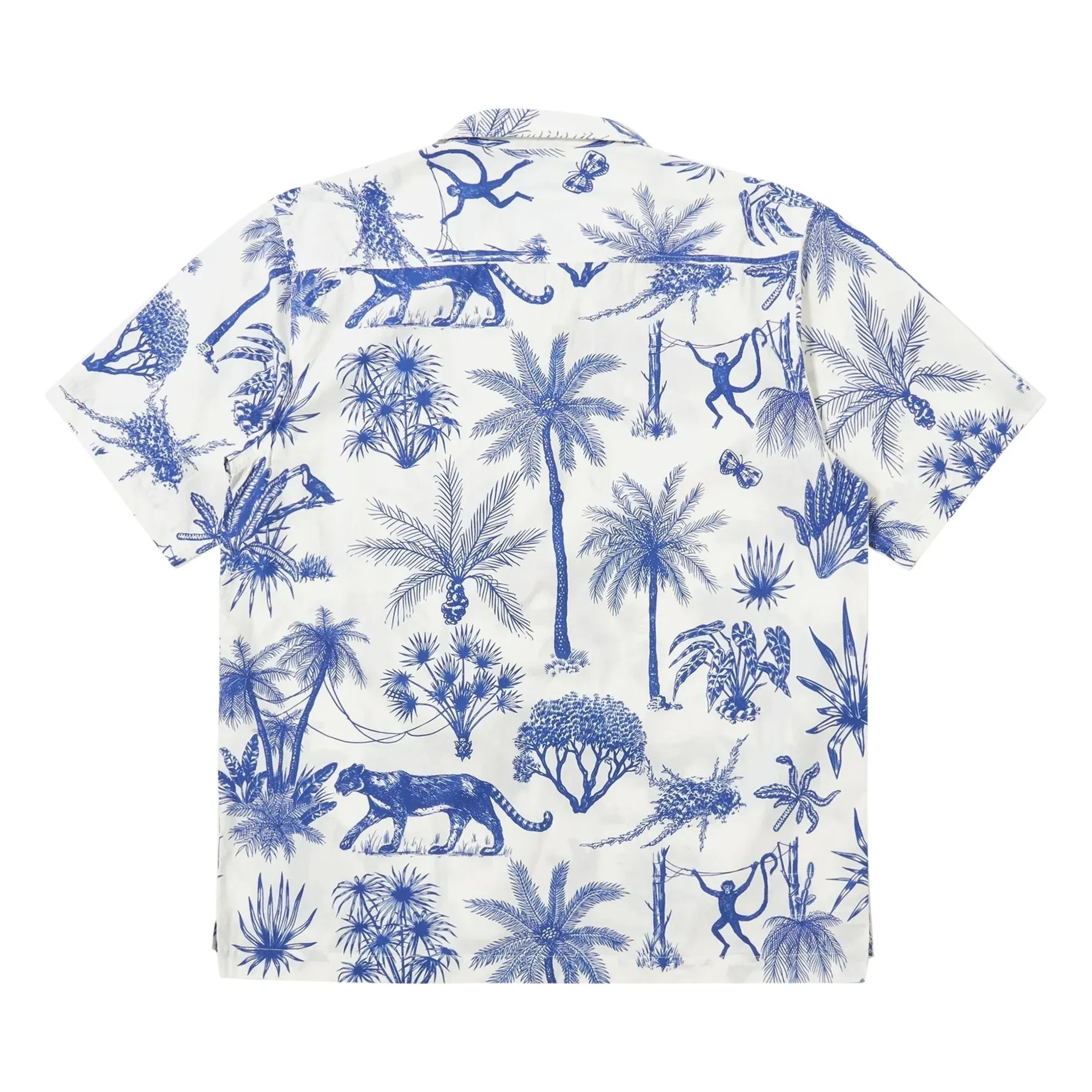 Universal Works - Camisa Camp Jungle Canvas | Blanco
