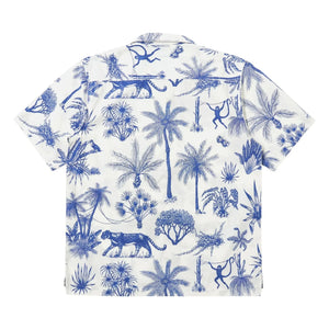 Universal Works - Camisa Camp Jungle Canvas | Blanco