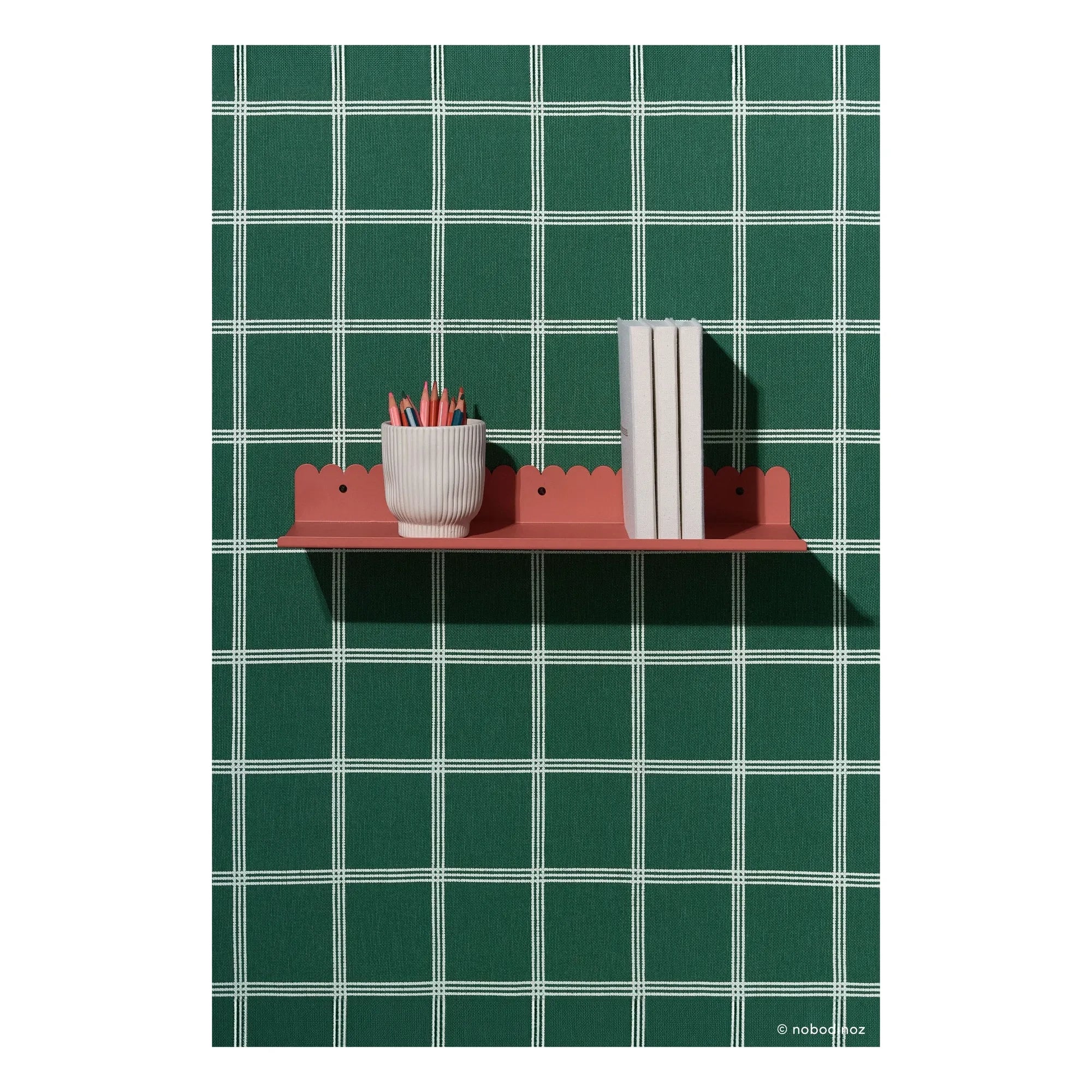 Nobodinoz - Estante de pared Vibes 50x16 cm | Terracota