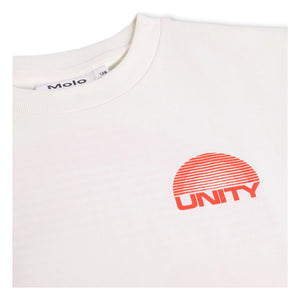 Molo - Camiseta de algodón orgánico Riley Unity | Blanco
