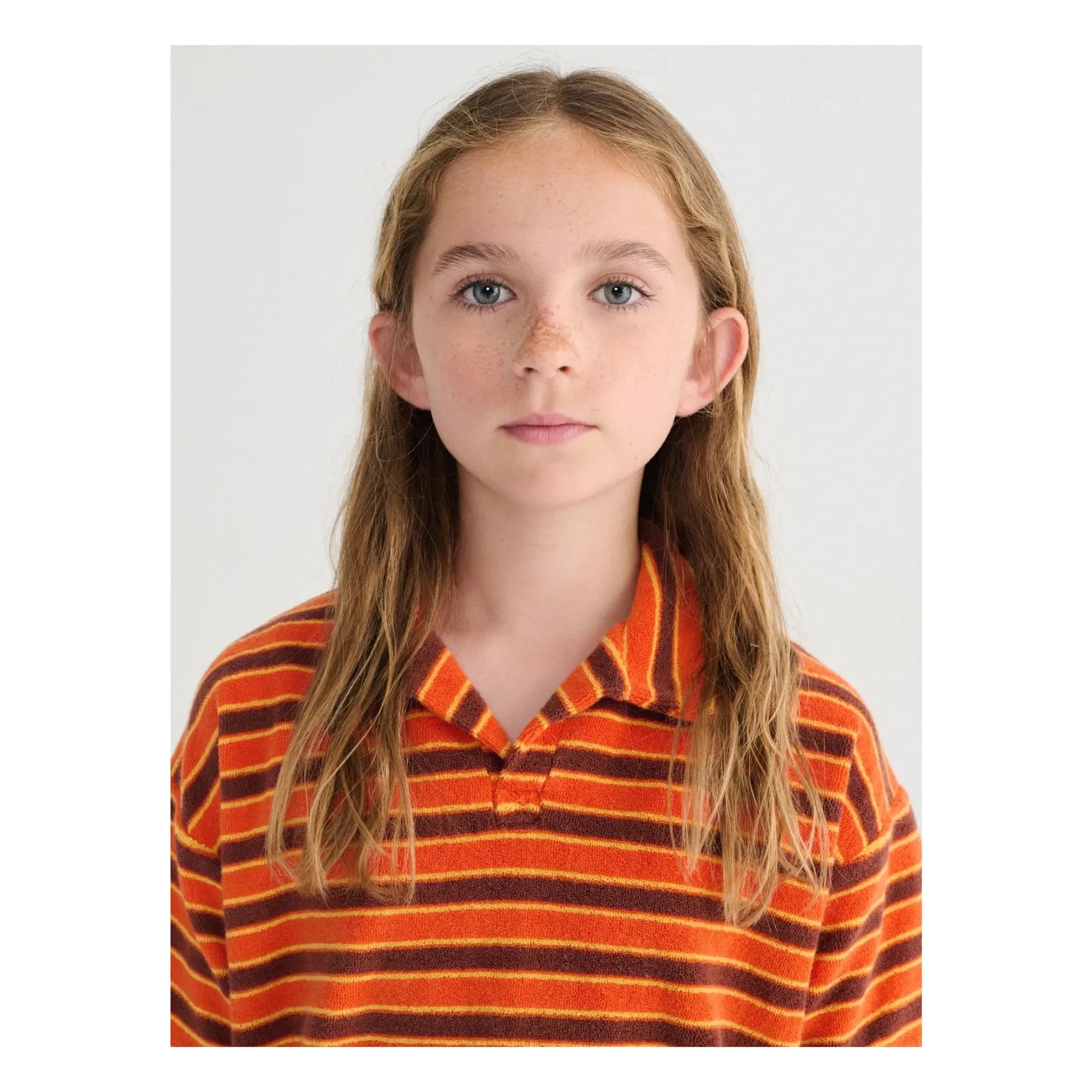 Bobo Choses - Polo de rizo a rayas | Naranja