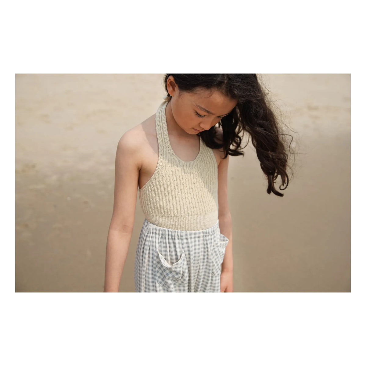 Soor Ploom - Vichy Harem Pants | Azul Glaciar
