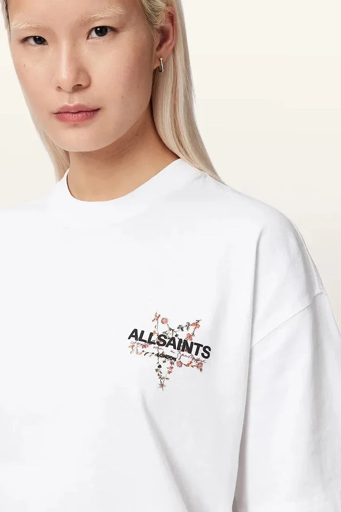AllSaints Camiseta Oversize de Algodón para Mujer PENTACLE