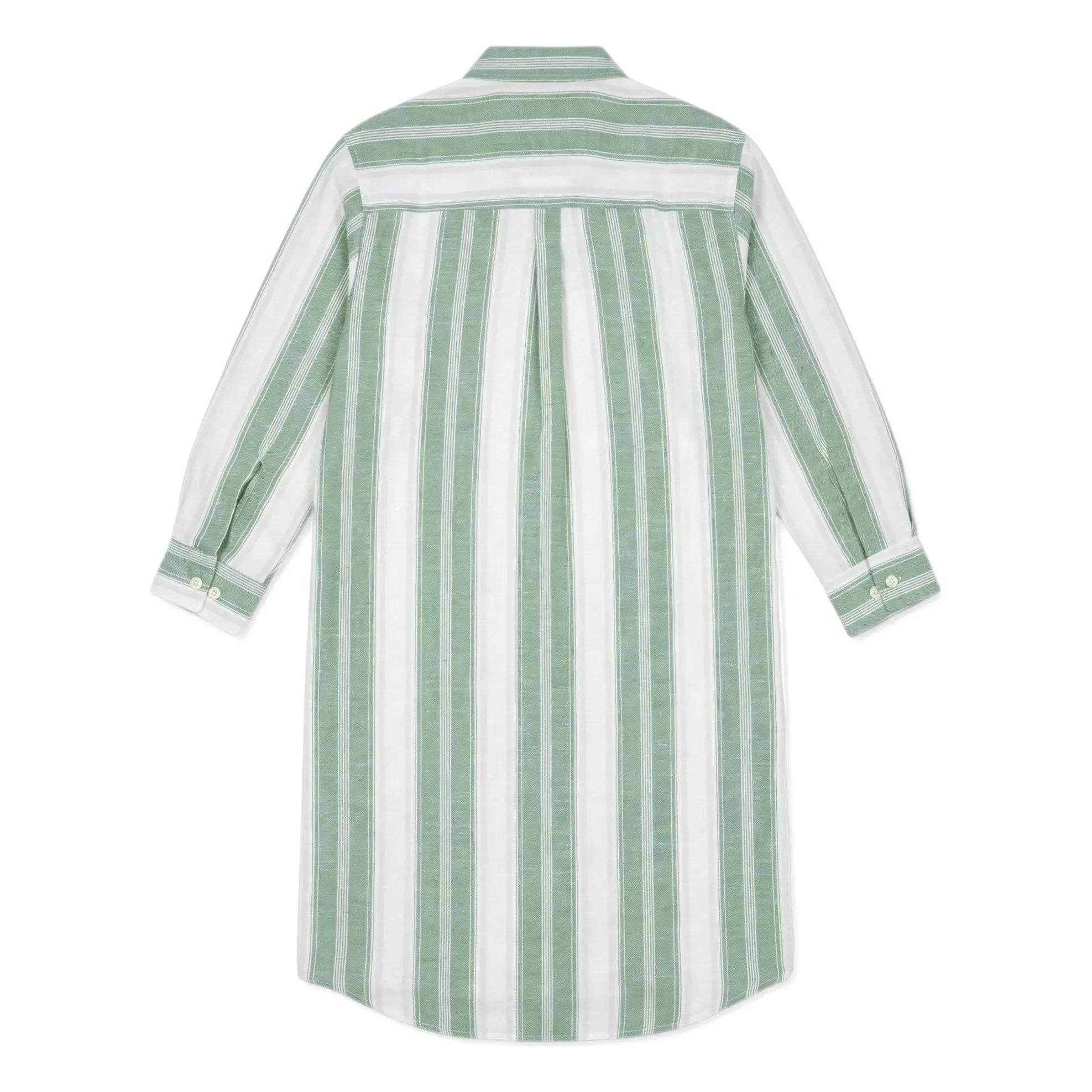 Smallable Kid - Vestido camisero de rayas Leya | Verde Menta